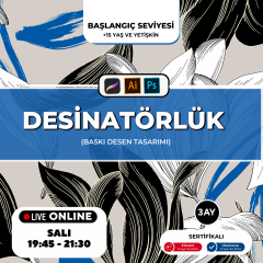 Adobe Photoshop ile Desinatörlük  (Baskı Desen Tasarımı)