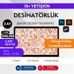 Adobe Illustrator ile Desinatörlük (Baskı Desen Tasarımı) (İleri Seviye)