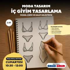 İç Giyim Tasarlama Model Çizim ve Kalıp Geliştirme -Başlangıç Seviyesi
