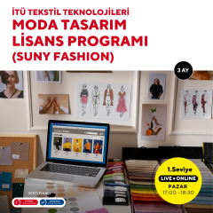 İTÜ Tekstil Teknolojileri ve Moda Tasarım Lisans Programı (Suny Fashion) Hazırlık -Online