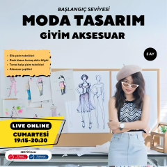 Moda Tasarım Giyim Aksesuar Çizim (Online)