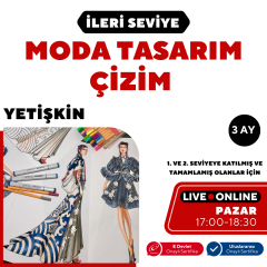 Moda Tasarım ve Çizim Dersleri-İleri Seviye (Online)