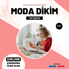 Moda Dikim - (Başlangıç Seviyesi)- Online